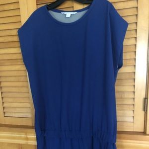 Diane Von Furstengerg Dress Blue Cap Sleeve - 14